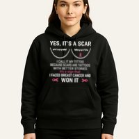 Yes ItS A Scar I Call It My Tittoo Hoodie