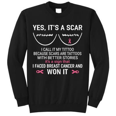 Yes ItS A Scar I Call It My Tittoo Sweatshirt