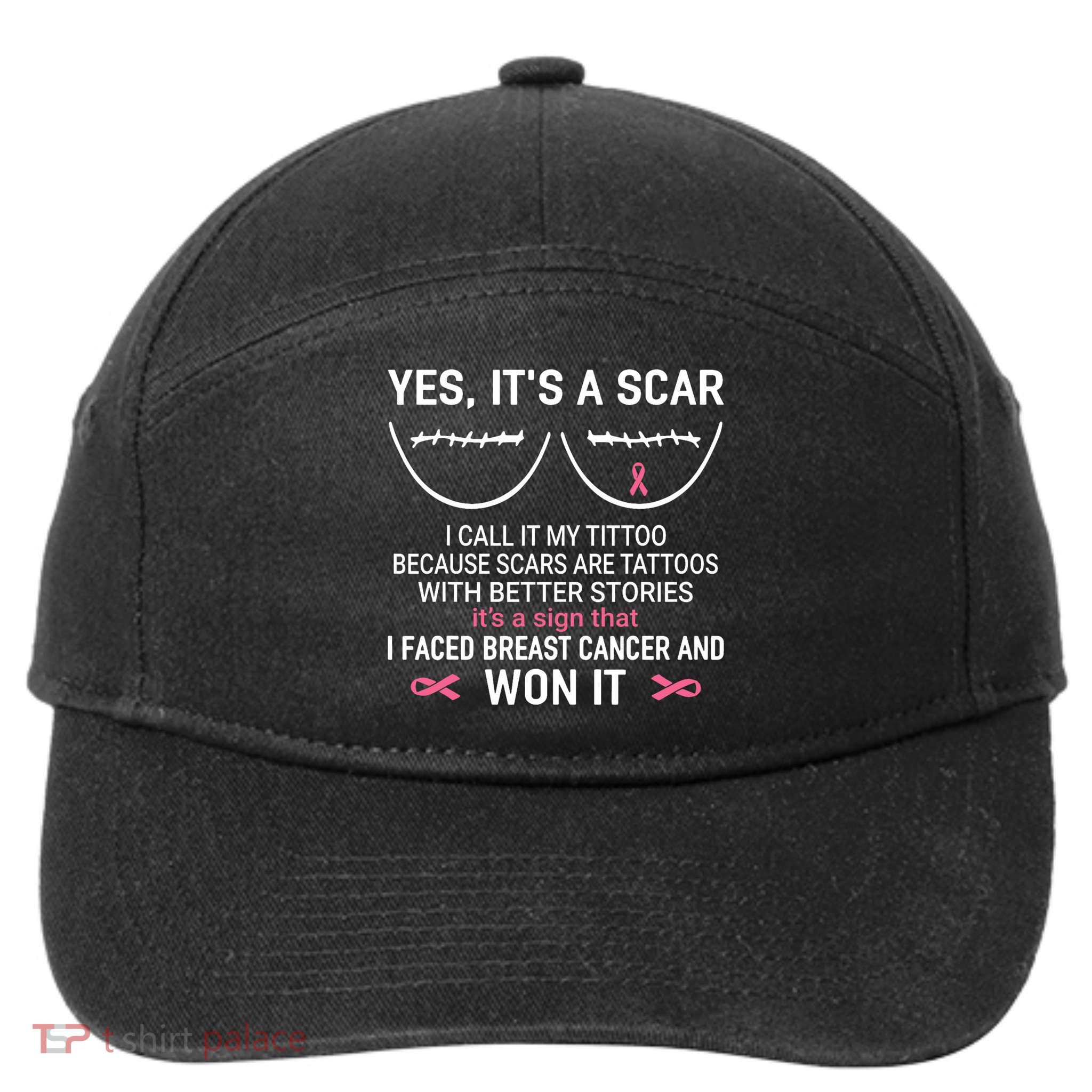 Yes ItS A Scar I Call It My Tittoo 7-Panel Snapback Hat