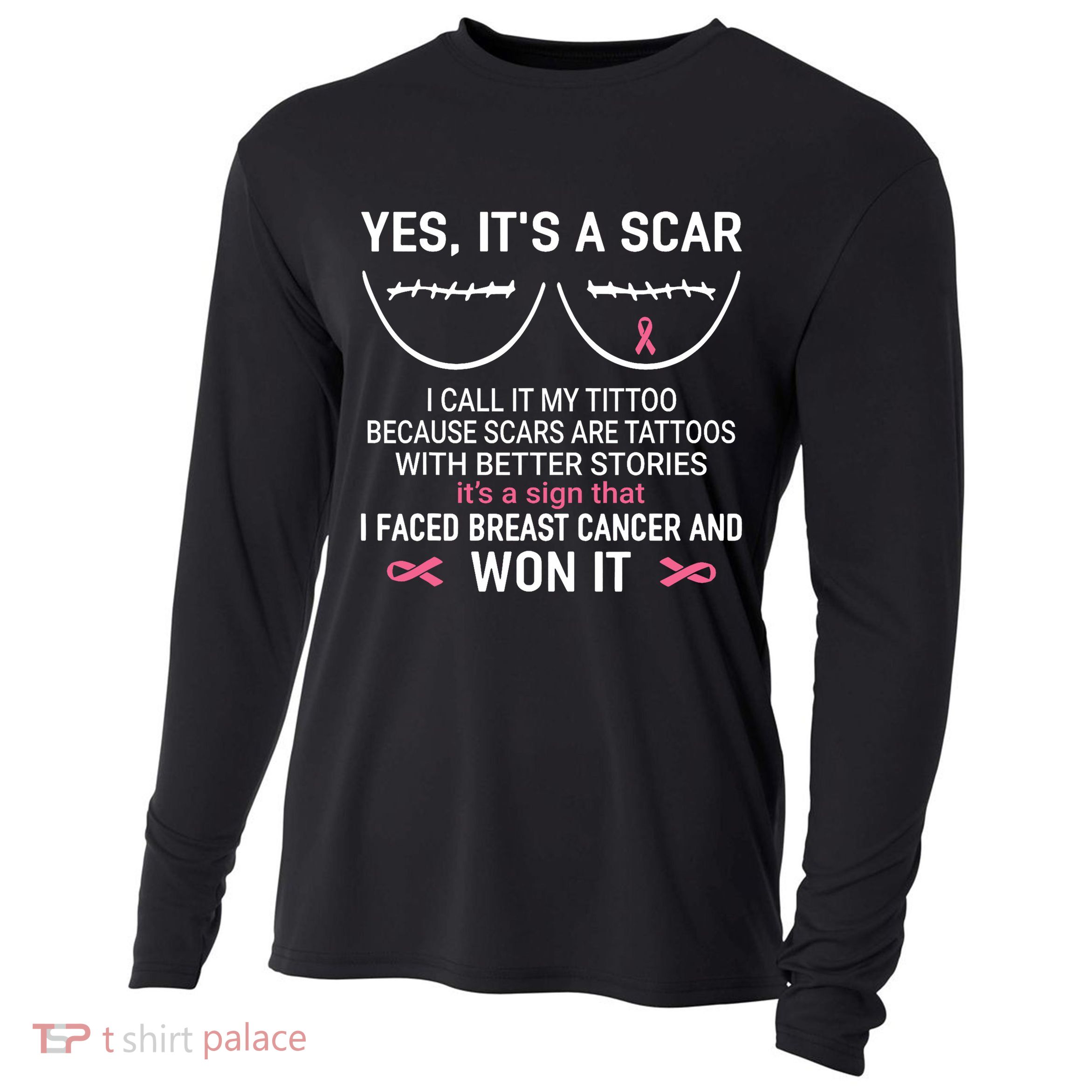 Yes ItS A Scar I Call It My Tittoo Cooling Performance Long Sleeve Crew