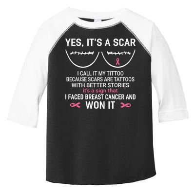 Yes ItS A Scar I Call It My Tittoo Toddler Fine Jersey T-Shirt
