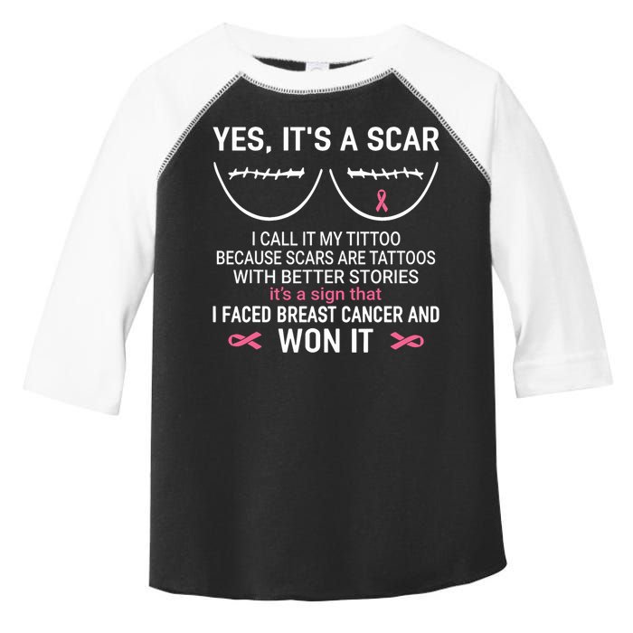 Yes ItS A Scar I Call It My Tittoo Toddler Fine Jersey T-Shirt