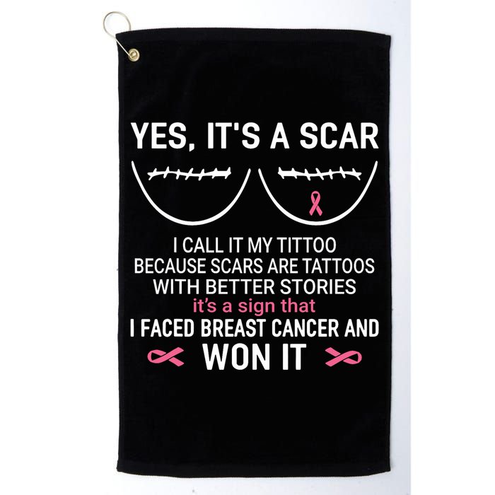 Yes ItS A Scar I Call It My Tittoo Golf Towel
