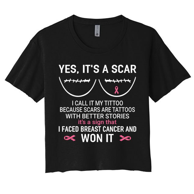 Yes ItS A Scar I Call It My Tittoo Crop Top