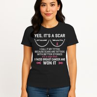 Yes ItS A Scar I Call It My Tittoo Womens T-Shirt
