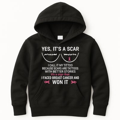 Yes ItS A Scar I Call It My Tittoo Kids Hoodie