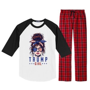 Yes IM A Trump Girl Get Over It Trump 2024 Election Raglan Sleeve Pajama Set