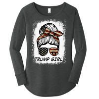 Yes IM A Trump Girl Get Over It Trump 2024 Election Gifts Women's Perfect Tri Tunic Long Sleeve Shirt