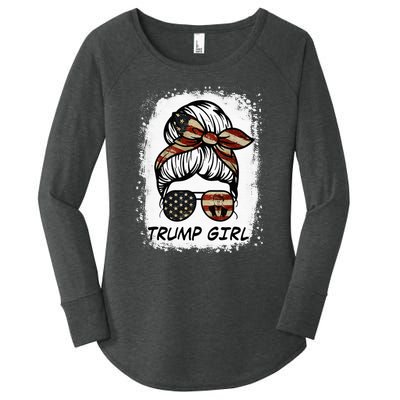 Yes IM A Trump Girl Get Over It Trump 2024 Election Gifts Women's Perfect Tri Tunic Long Sleeve Shirt