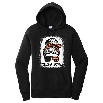 Yes IM A Trump Girl Get Over It Trump 2024 Election Gifts Women's Pullover Hoodie