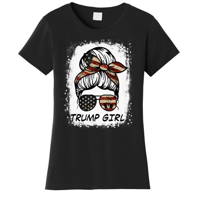 Yes IM A Trump Girl Get Over It Trump 2024 Election Gifts Women's T-Shirt