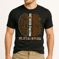 Yes It's All In My Head Multiple Sclerosis Ribbon Brain Performance Shirt