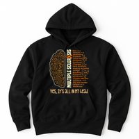 Yes It's All In My Head Multiple Sclerosis Ribbon Brain Hoodie