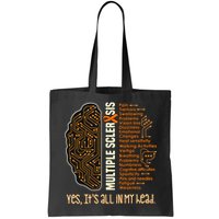 Yes It's All In My Head Multiple Sclerosis Ribbon Brain Bag