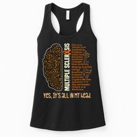 Yes It's All In My Head Multiple Sclerosis Ribbon Brain Womens Tank Top