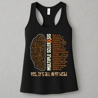 Yes It's All In My Head Multiple Sclerosis Ribbon Brain Womens Tank Top