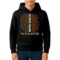 Yes It's All In My Head Multiple Sclerosis Ribbon Brain Kids Hoodie
