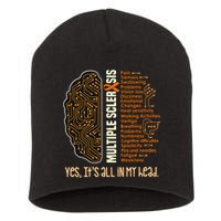 Yes It's All In My Head Multiple Sclerosis Ribbon Brain Short Acrylic Beanie
