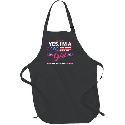 Yes IM A Trump No Apologies 2024 Election Full-Length Apron With Pockets