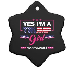 Yes IM A Trump No Apologies 2024 Election Ceramic Star Ornament