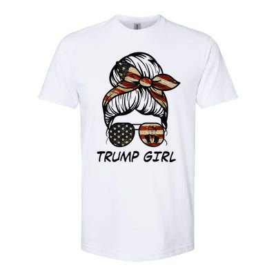 Yes IM A Trump Girl Get Over It Trump 2024 Election Gifts Softstyle CVC T-Shirt