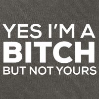 Yes Im A Bitch But Not Yours Meaningful Gift Cotton Canvas Backpack