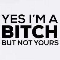 Yes Im A Bitch But Not Yours Meaningful Gift Garment-Dyed Sweatshirt