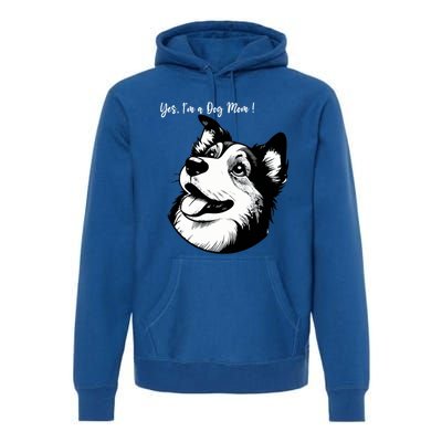 Yes Im A Dog Mom Displays Love For This Lovely Pet Premium Hoodie