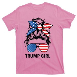 Yes Im A Trump Girl Get Over It Trump 2024 Election Gifts Vneck T-Shirt