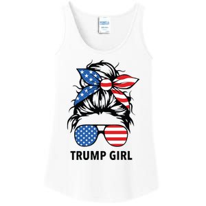 Yes Im A Trump Girl Get Over It Trump 2024 Election Gifts Vneck Ladies Essential Tank