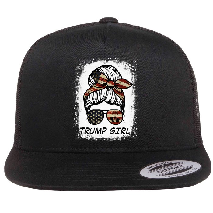 Yes IM A Trump Girl Get Over It Trump 2024 Election Flat Bill Trucker Hat