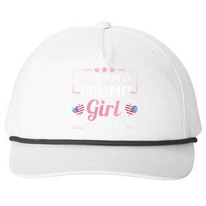 Yes Im A Trump Girl Get Over It Donald Trump Snapback Five-Panel Rope Hat