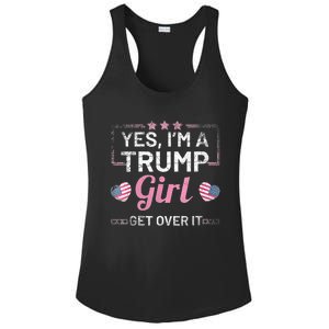 Yes Im A Trump Girl Get Over It Donald Trump Ladies PosiCharge Competitor Racerback Tank