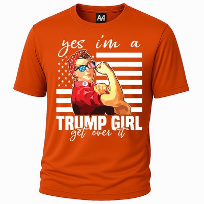 Yes Im A Trump Girl Get Over It Trump 2020 Cooling Performance Crew T-Shirt