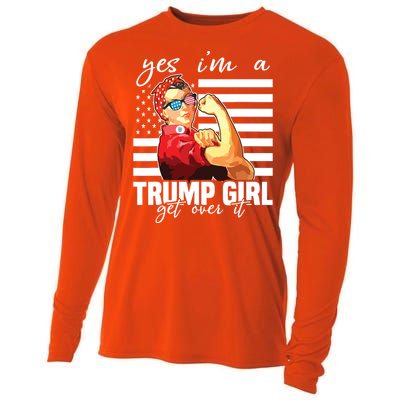 Yes Im A Trump Girl Get Over It Trump 2020 Cooling Performance Long Sleeve Crew