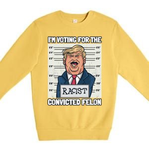 Yes IM A Trump Gets Over It Proud Trump Minimalist Gift Premium Crewneck Sweatshirt