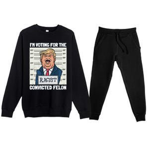 Yes IM A Trump Gets Over It Proud Trump Minimalist Gift Premium Crewneck Sweatsuit Set