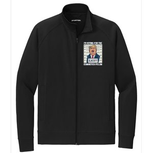 Yes IM A Trump Gets Over It Proud Trump Minimalist Gift Stretch Full-Zip Cadet Jacket