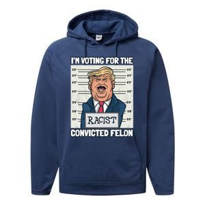 Yes IM A Trump Gets Over It Proud Trump Minimalist Gift Performance Fleece Hoodie