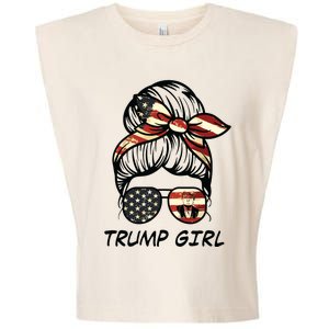 Yes Im A Trump Girl Get Over It Trump 2024 Election Gifts Garment-Dyed Women's Muscle Tee