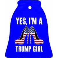 Yes IM A Trump Cute Gift Ceramic Bell Ornament