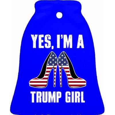 Yes IM A Trump Cute Gift Ceramic Bell Ornament