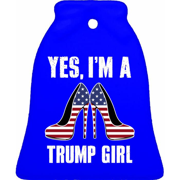 Yes IM A Trump Cute Gift Ceramic Bell Ornament