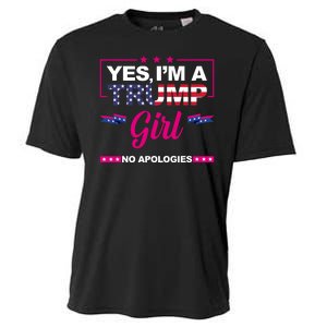 Yes Im A Trump Girl No Apologies 2024 Election Cooling Performance Crew T-Shirt