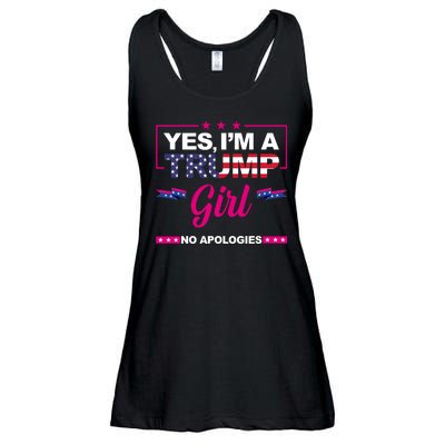 Yes Im A Trump Girl No Apologies 2024 Election Ladies Essential Flowy Tank