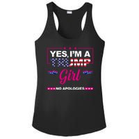 Yes Im A Trump Girl No Apologies 2024 Election Ladies PosiCharge Competitor Racerback Tank