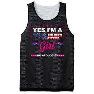 Yes Im A Trump Girl No Apologies 2024 Election Mesh Reversible Basketball Jersey Tank