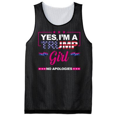 Yes Im A Trump Girl No Apologies 2024 Election Mesh Reversible Basketball Jersey Tank