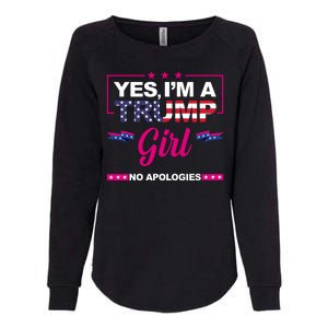 Yes Im A Trump Girl No Apologies 2024 Election Womens California Wash Sweatshirt