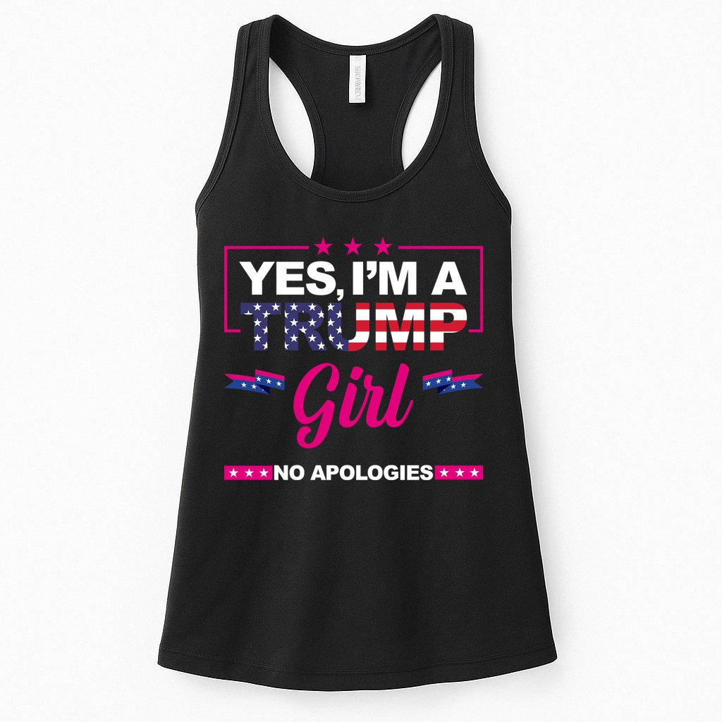 Yes Im A Trump Girl No Apologies 2024 Election Womens Tank Top